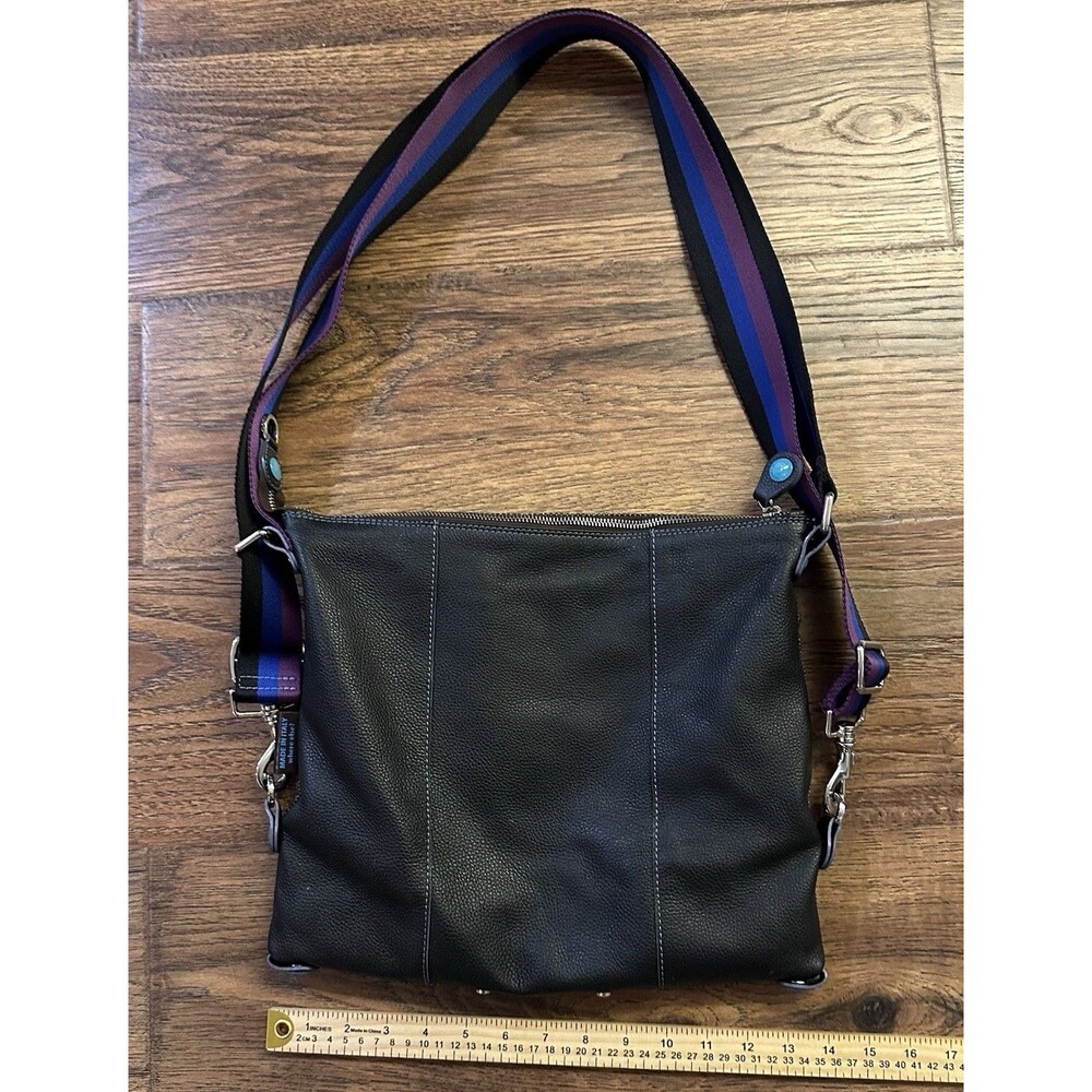 Gabs Italia G-Urban M Ruga Tweed Leather Convertible Shoulder Bag - Picture 8 of 8